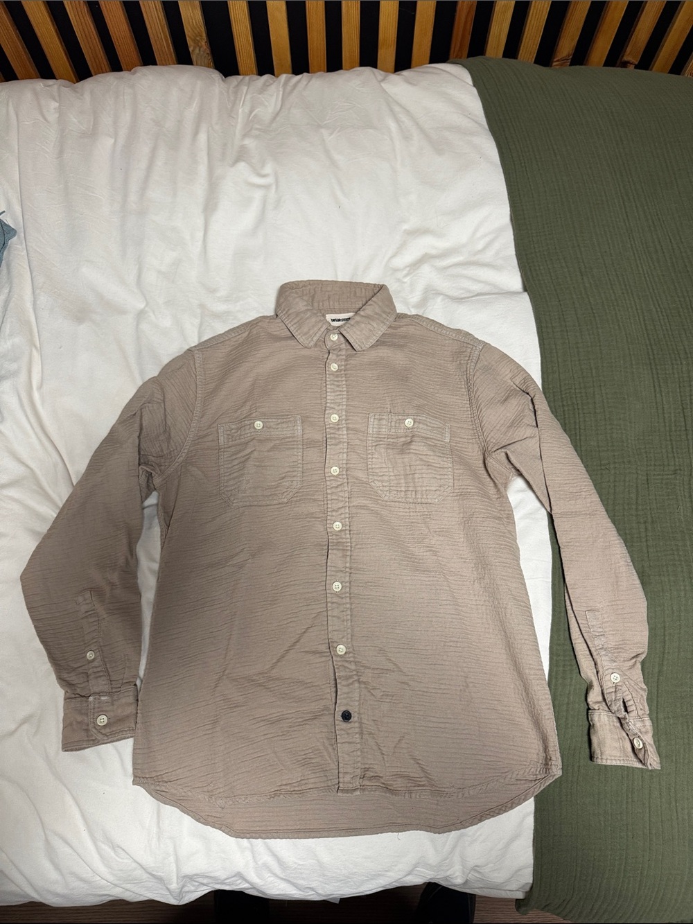 Taylor Stitch Utility Shirt in Double Cloth Oat FLAWS
